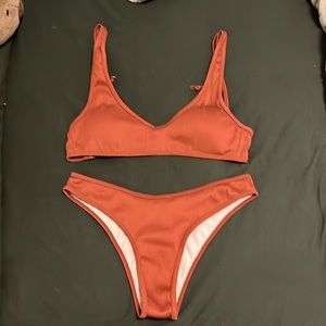 Red/orange Zaful bikini. Size medium.